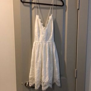 White lace dress